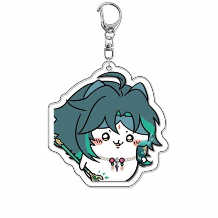 Genshin Impact Anime Acrylic Keychain Charm price for 5 pcs