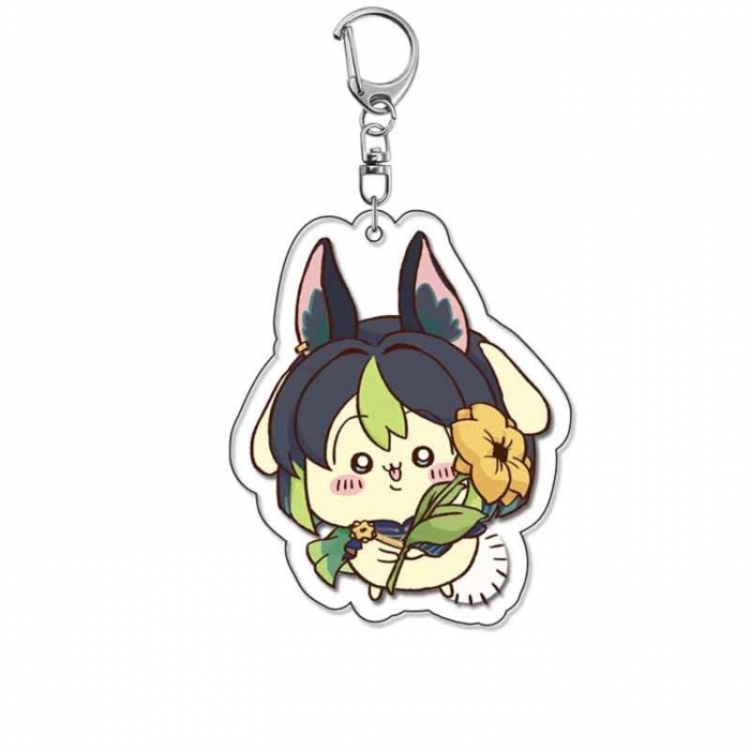 Genshin Impact Anime Acrylic Keychain Charm price for 5 pcs
