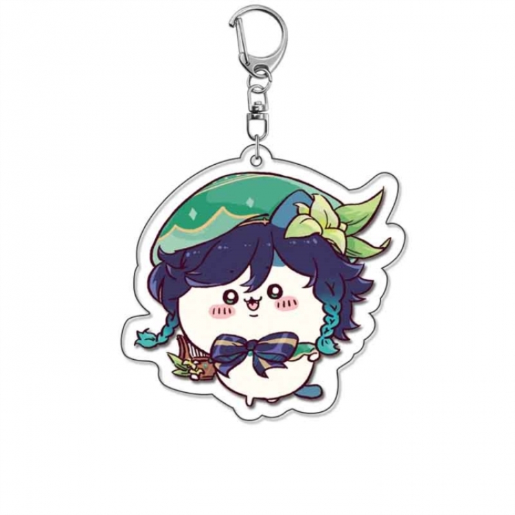 Genshin Impact Anime Acrylic Keychain Charm price for 5 pcs