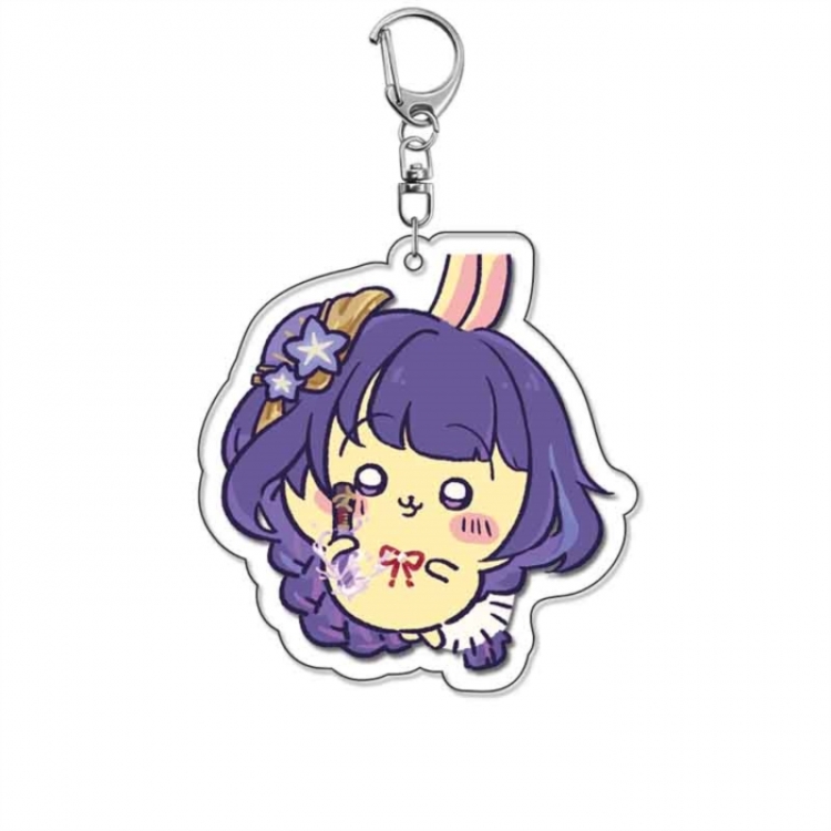 Genshin Impact Anime Acrylic Keychain Charm price for 5 pcs