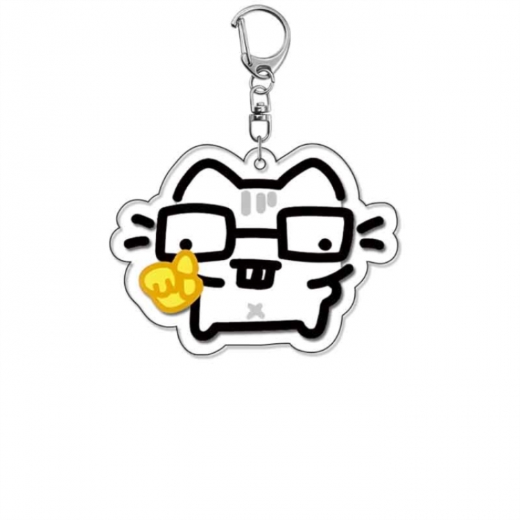 Basil Cat Anime Acrylic Keychain Charm price for 5 pcs