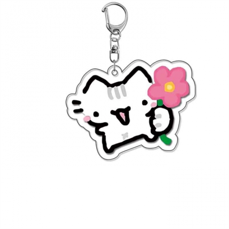Basil Cat Anime Acrylic Keychain Charm price for 5 pcs