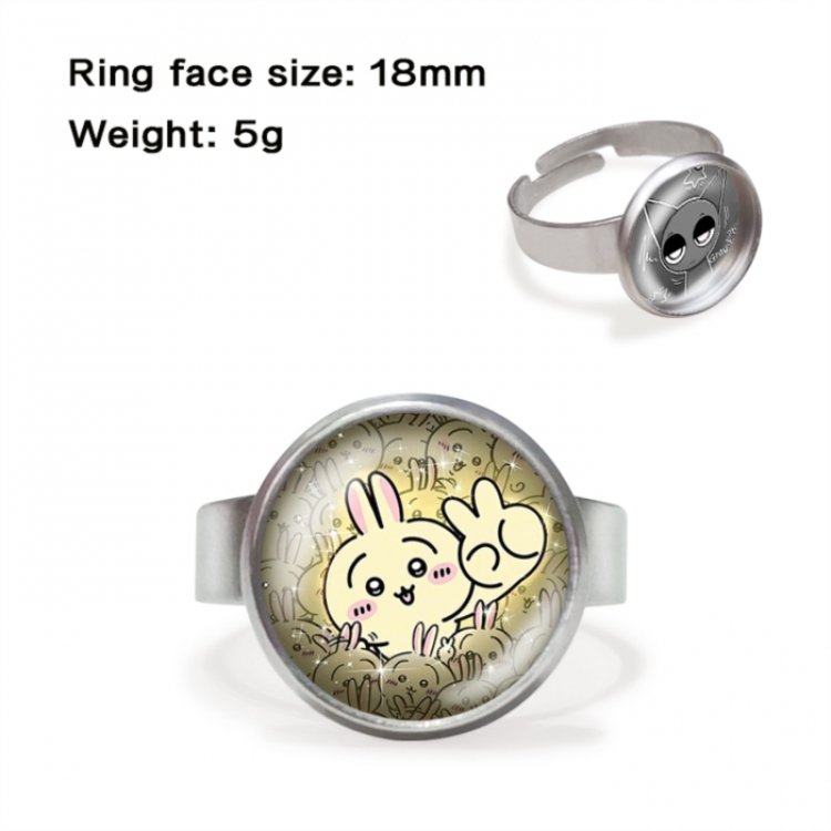 Chiikawa Anime peripheral gemstone ring price for 5 pcs