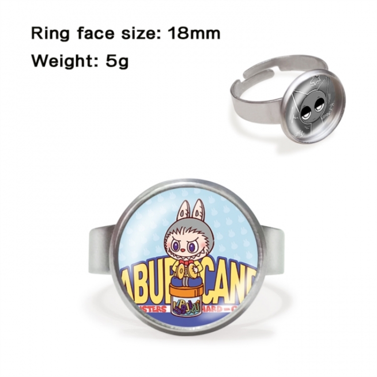 LABUBU Anime peripheral gemstone ring price for 5 pcs