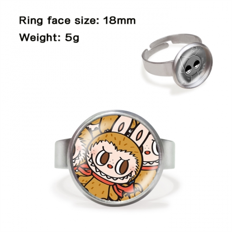 LABUBU Anime peripheral gemstone ring price for 5 pcs