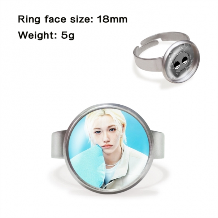 straykids Anime peripheral gemstone ring price for 5 pcs