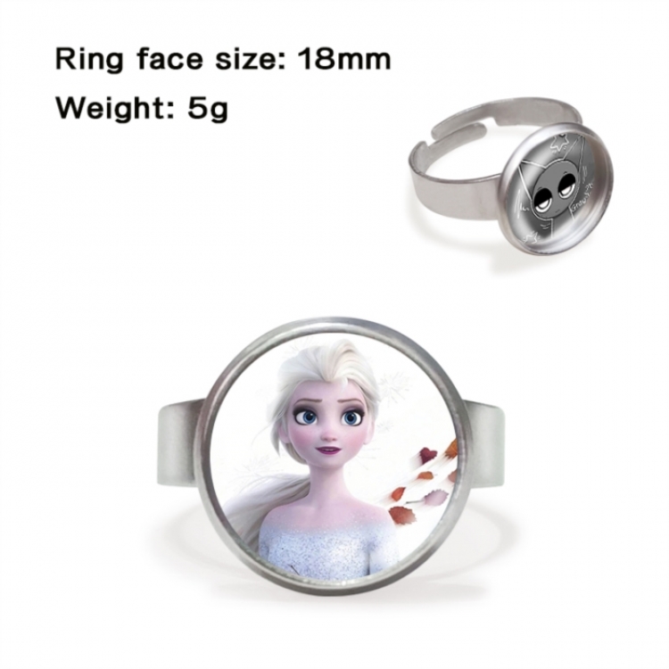 Frozen Anime peripheral gemstone ring price for 5 pcs