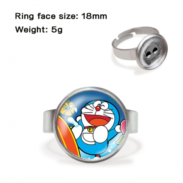 Doraemon Anime peripheral gemstone ring price for 5 pcs