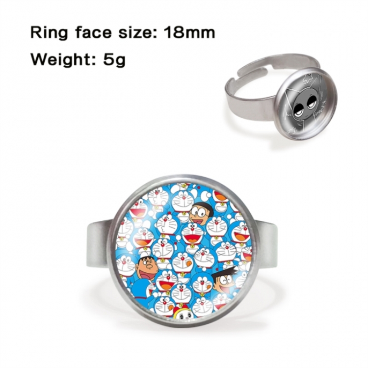 Doraemon Anime peripheral gemstone ring price for 5 pcs