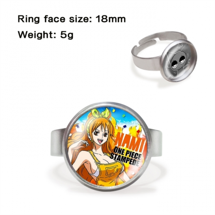 One Piece Anime peripheral gemstone ring price for 5 pcs