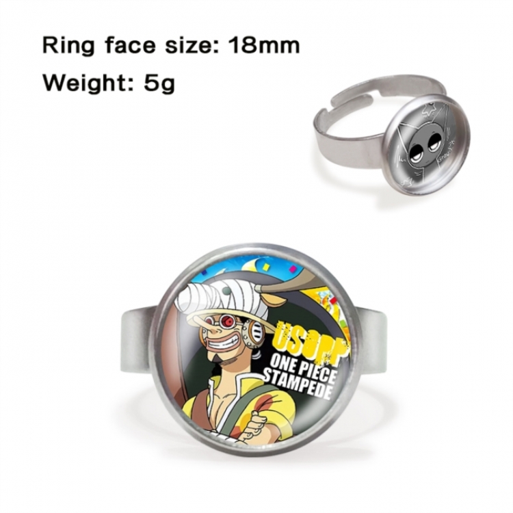 One Piece Anime peripheral gemstone ring price for 5 pcs