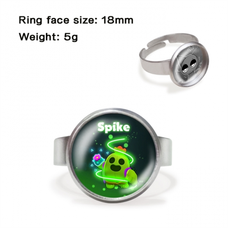 Brawl Stars Anime peripheral gemstone ring price for 5 pcs