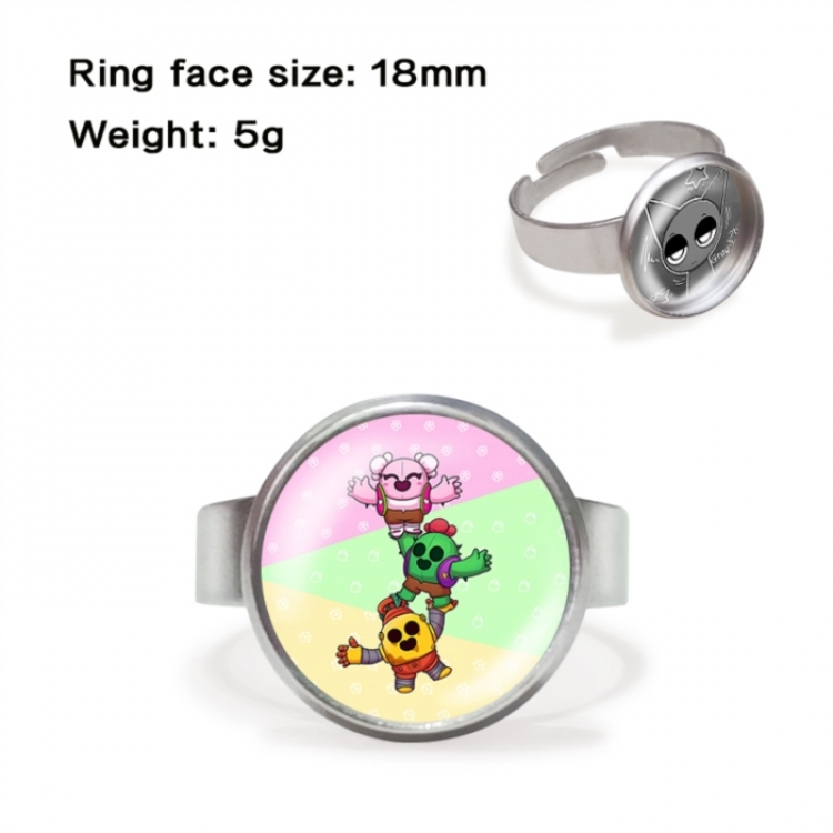 Brawl Stars Anime peripheral gemstone ring price for 5 pcs