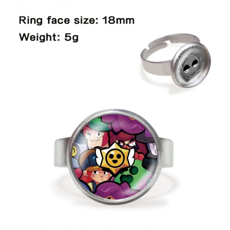 Brawl Stars Anime peripheral gemstone ring price for 5 pcs