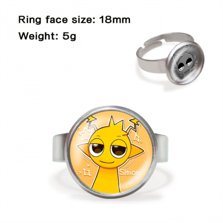 Sprunki Anime peripheral gemstone ring price for 5 pcs