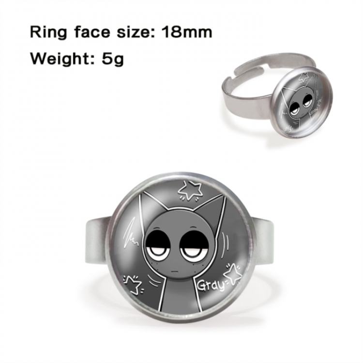 Sprunki Anime peripheral gemstone ring price for 5 pcs