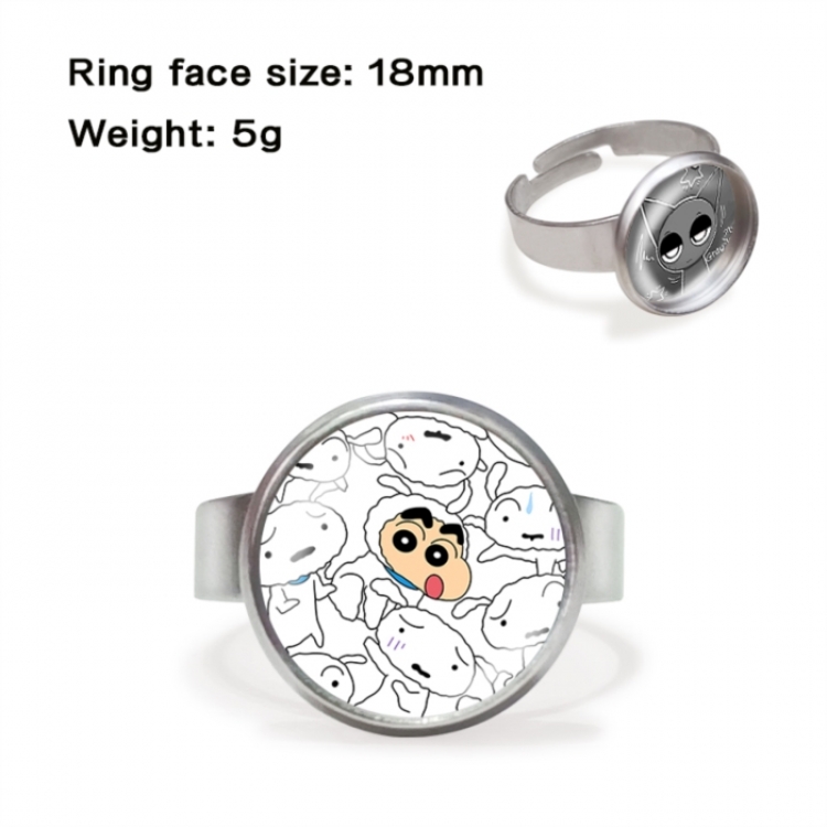 CrayonShin Anime peripheral gemstone ring price for 5 pcs