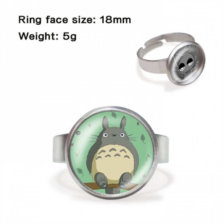 TOTORO Anime peripheral gemstone ring price for 5 pcs