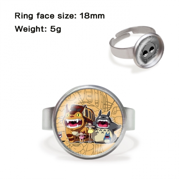 TOTORO Anime peripheral gemstone ring price for 5 pcs