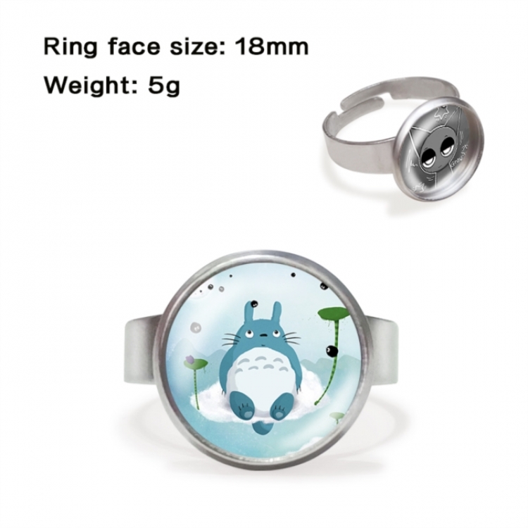 TOTORO Anime peripheral gemstone ring price for 5 pcs