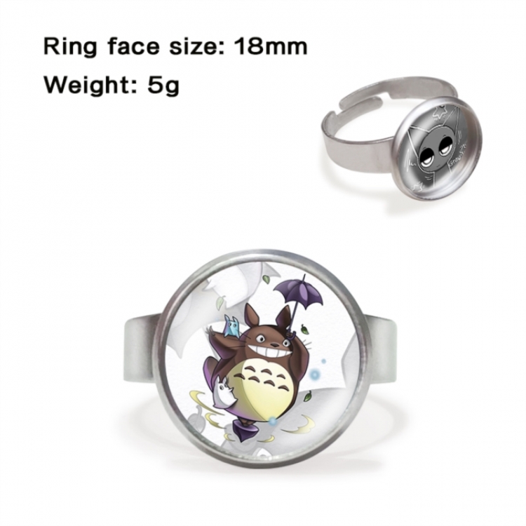 TOTORO Anime peripheral gemstone ring price for 5 pcs