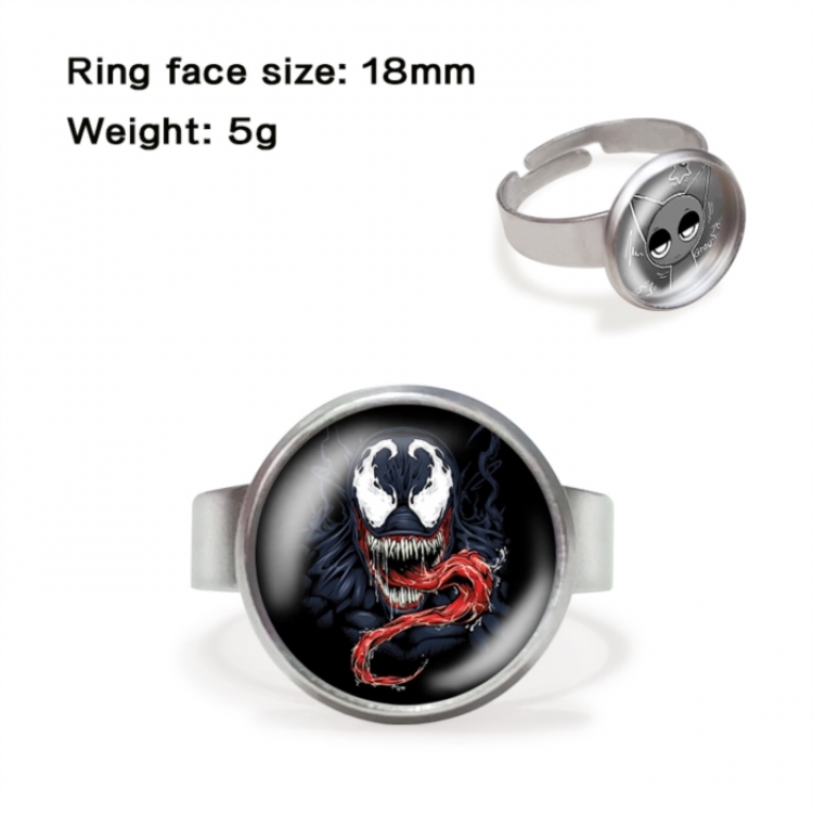 Marvel Anime peripheral gemstone ring price for 5 pcs