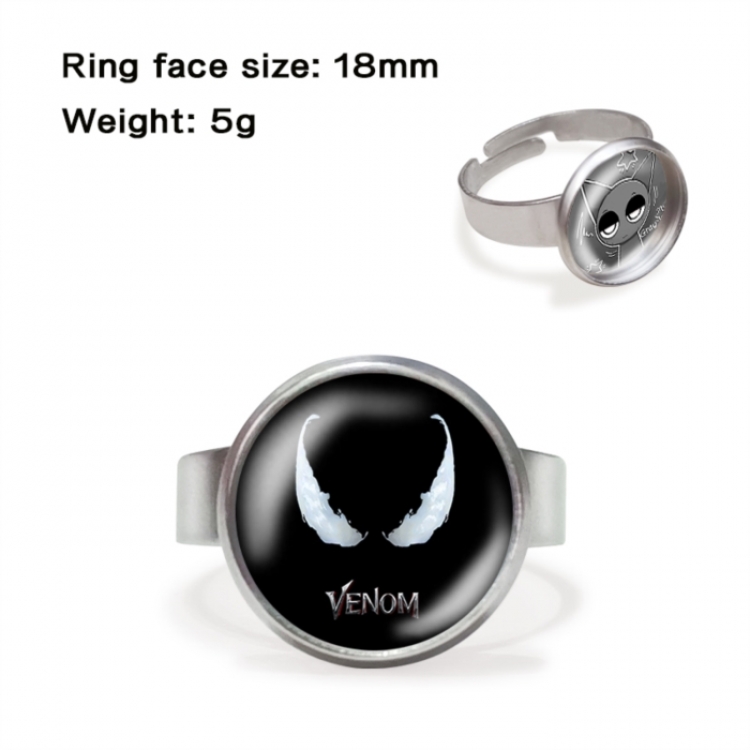 Marvel Anime peripheral gemstone ring price for 5 pcs