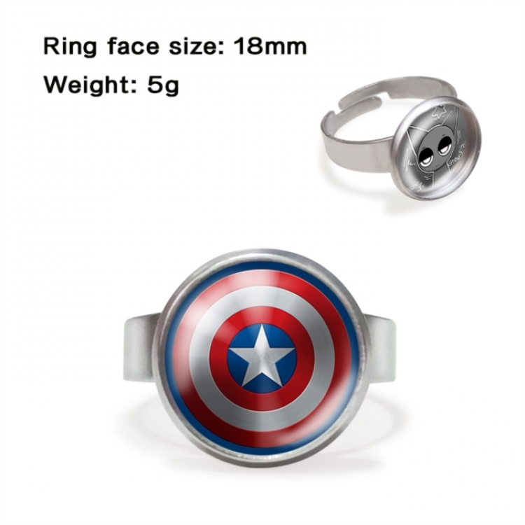 Marvel Anime peripheral gemstone ring price for 5 pcs