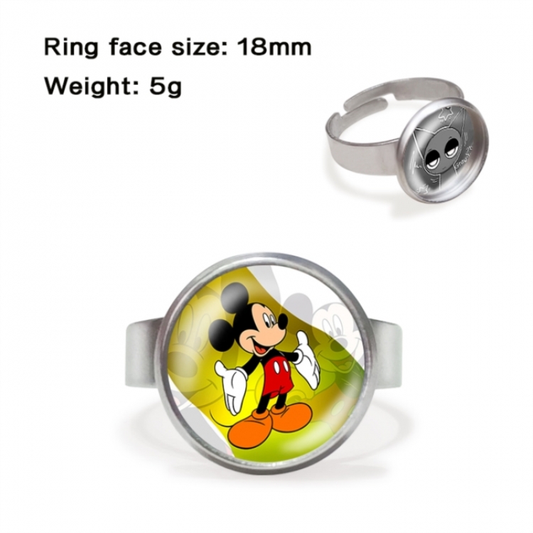 Mickey Anime peripheral gemstone ring price for 5 pcs