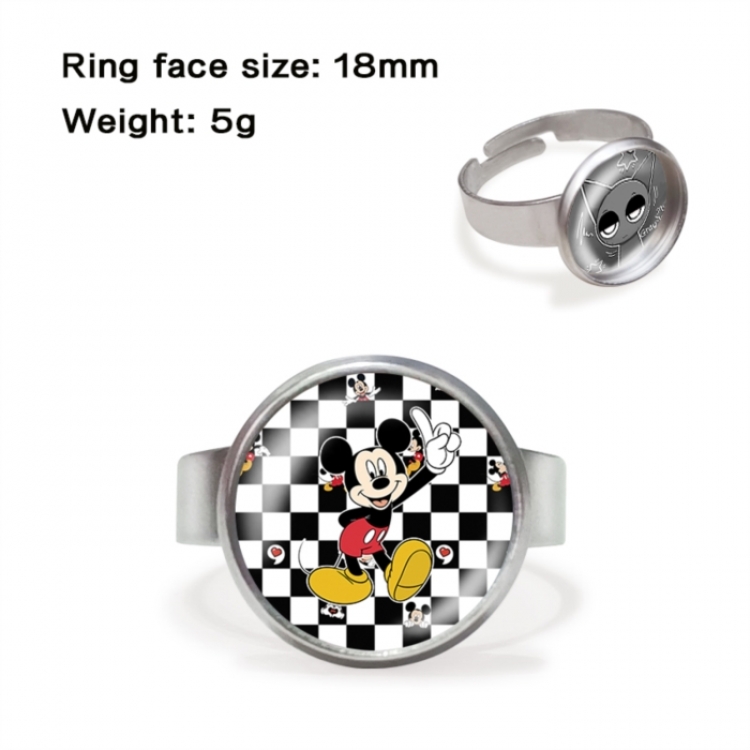 Mickey Anime peripheral gemstone ring price for 5 pcs