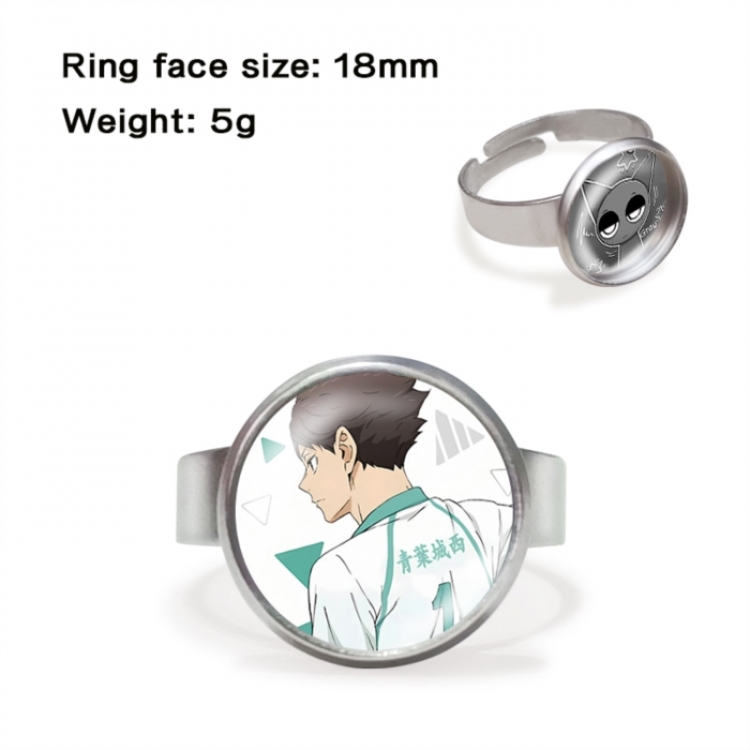 Haikyuu!! Anime peripheral gemstone ring price for 5 pcs