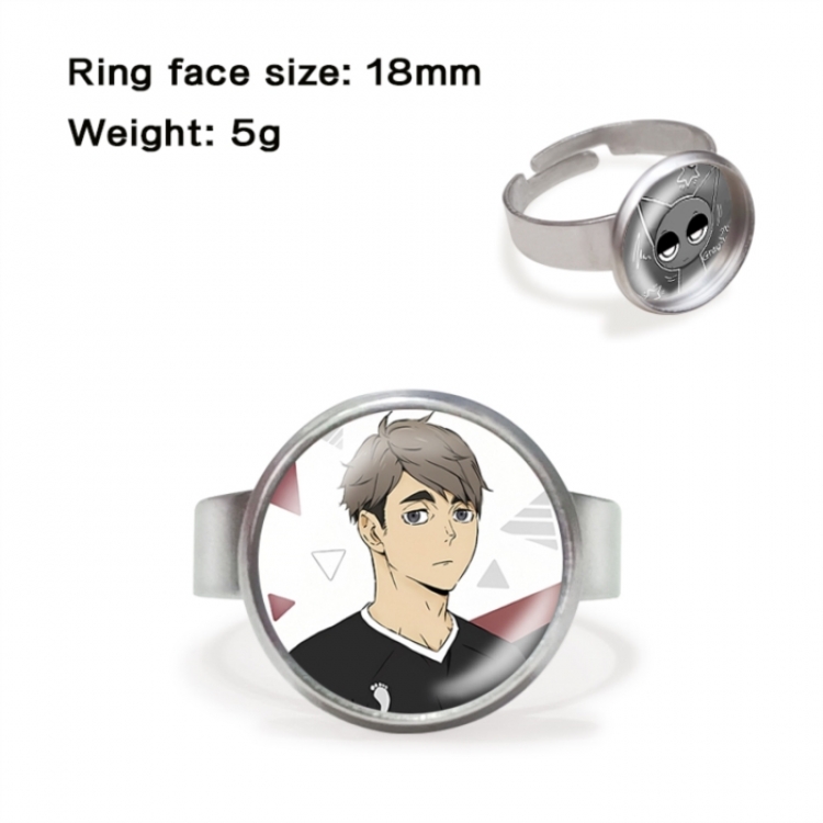 Haikyuu!! Anime peripheral gemstone ring price for 5 pcs