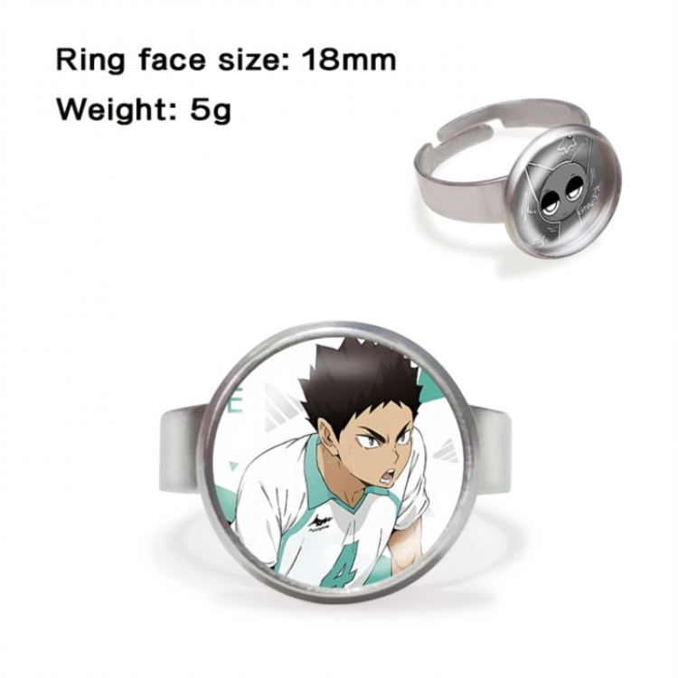 Haikyuu!! Anime peripheral gemstone ring price for 5 pcs