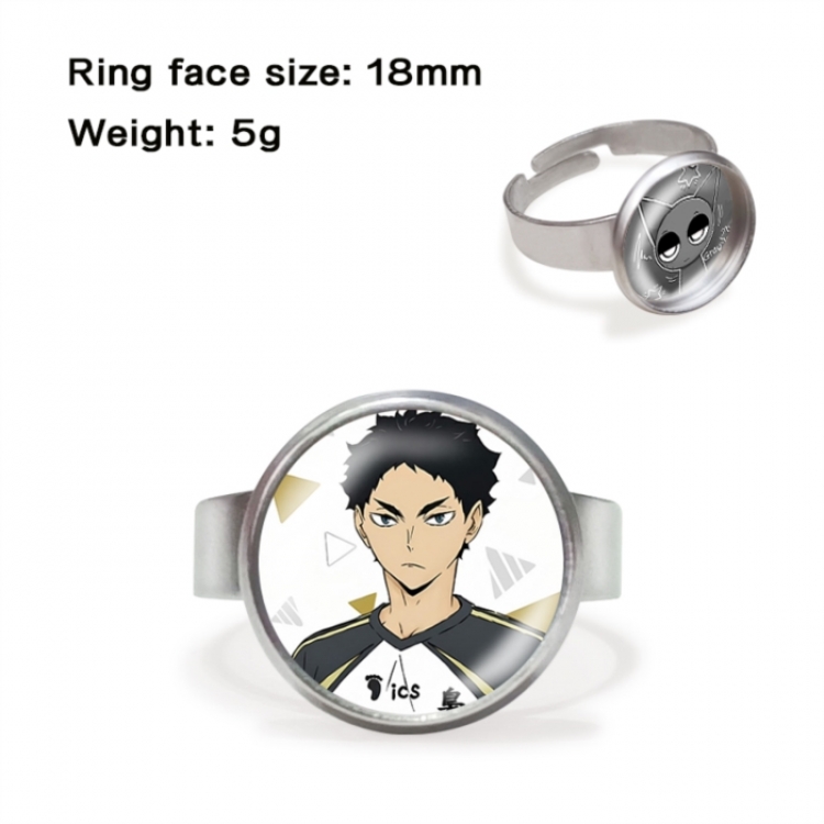 Haikyuu!! Anime peripheral gemstone ring price for 5 pcs