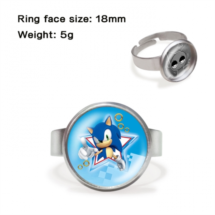 Sonic The Hedgehog Anime peripheral gemstone ring price for 5 pcs
