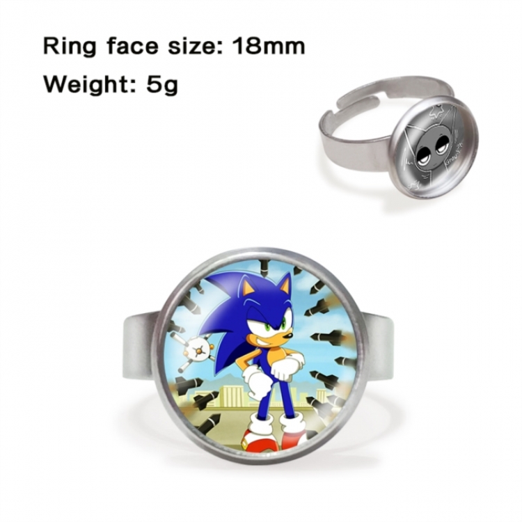 Sonic The Hedgehog Anime peripheral gemstone ring price for 5 pcs