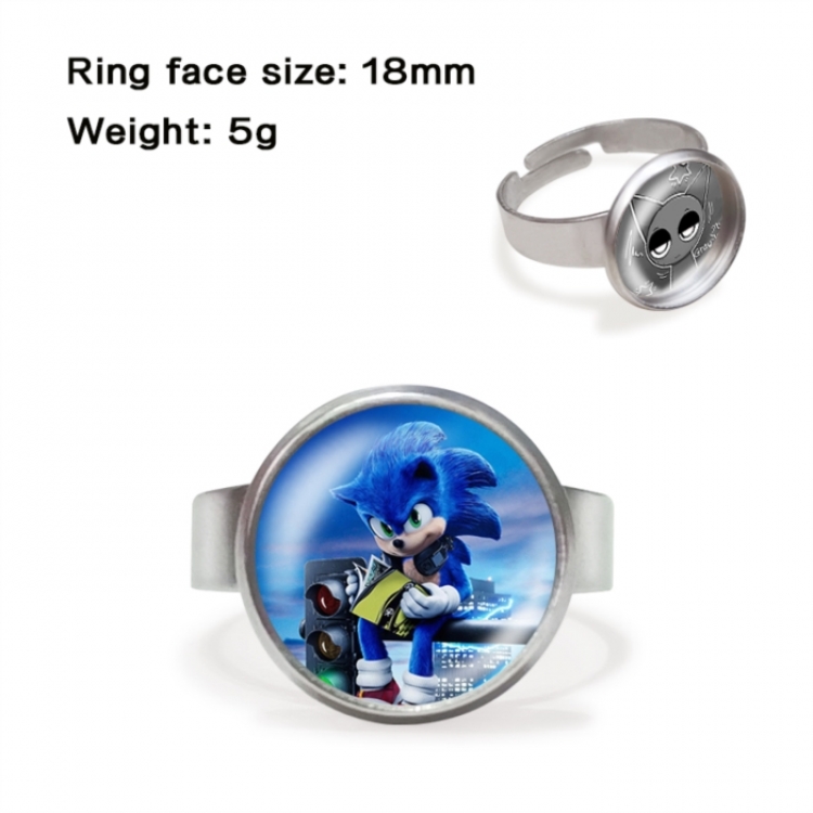 Sonic The Hedgehog Anime peripheral gemstone ring price for 5 pcs