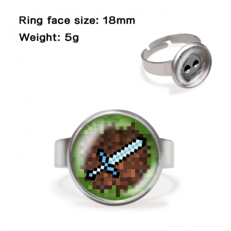 Minecraft Anime peripheral gemstone ring price for 5 pcs