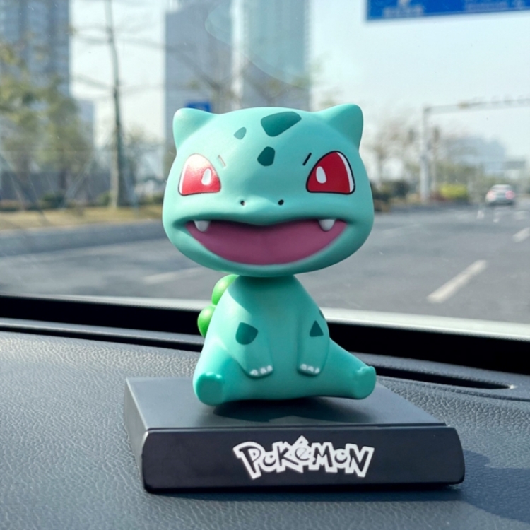 Pokemon Anime shaking head car phone holder boxed small figurine ornament about 13CM 0.15KG
