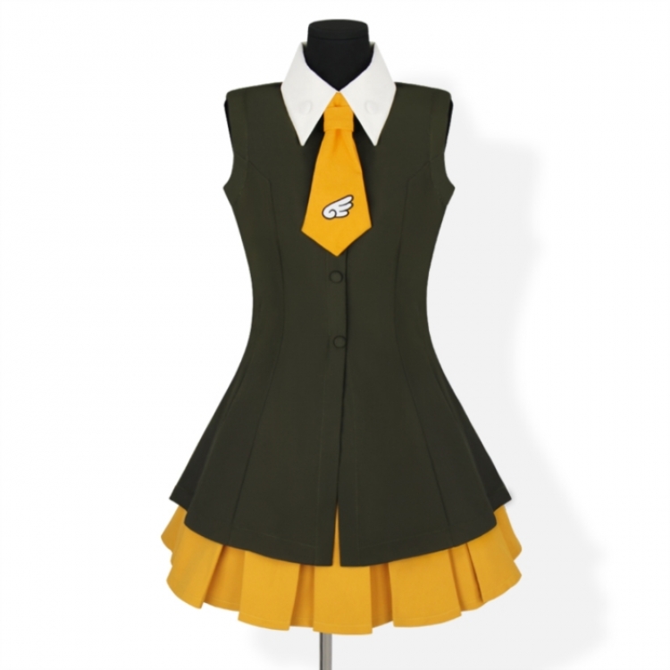 Card Captor Sakura Hong Kong trip cosplay full outfit top skirt tie from XS to XL