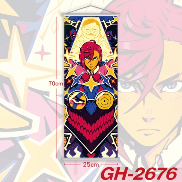 Dandadan Plastic Rod Cloth Small Hanging Canvas Painting Wall Scroll 25x70cm price for 5 pcs