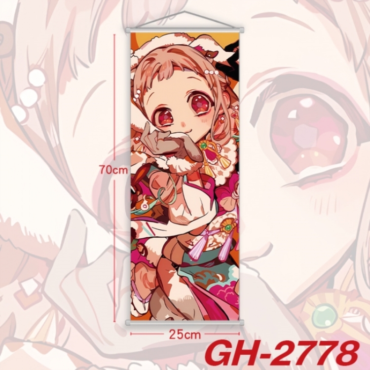 Toilet-bound Hanako-kun Plastic Rod Cloth Small Hanging Canvas Painting Wall Scroll 25x70cm price for 5 pcs