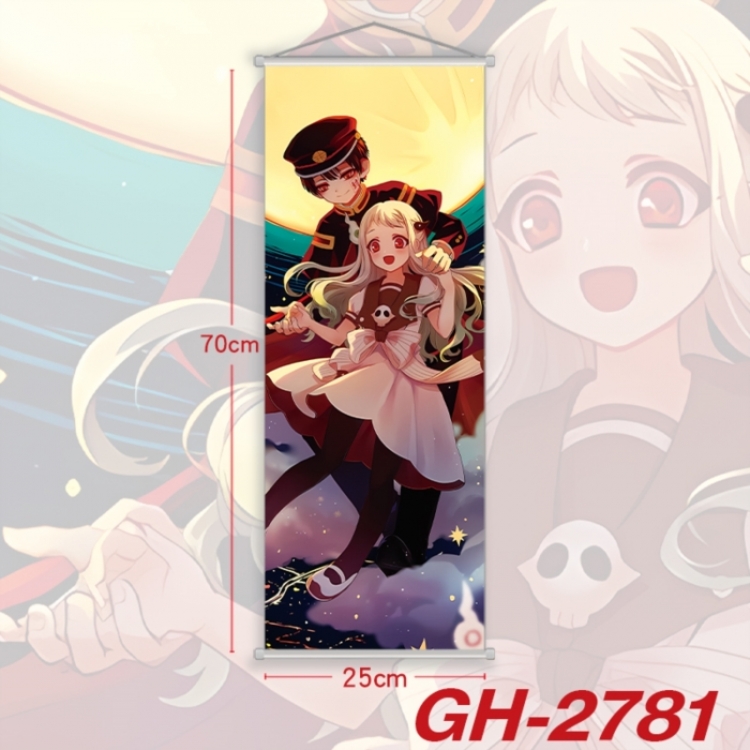 Toilet-bound Hanako-kun Plastic Rod Cloth Small Hanging Canvas Painting Wall Scroll 25x70cm price for 5 pcs