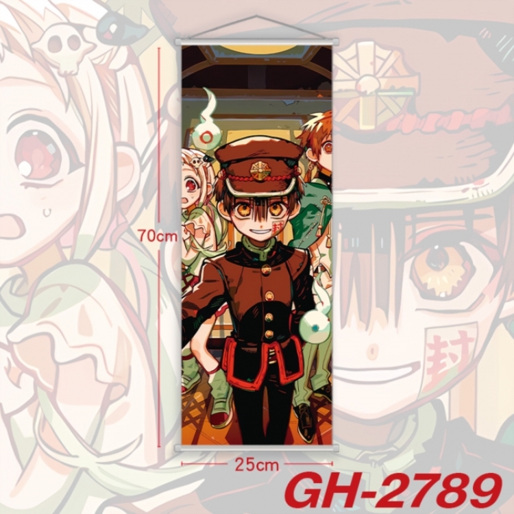 Toilet-bound Hanako-kun Plastic Rod Cloth Small Hanging Canvas Painting Wall Scroll 25x70cm price for 5 pcs