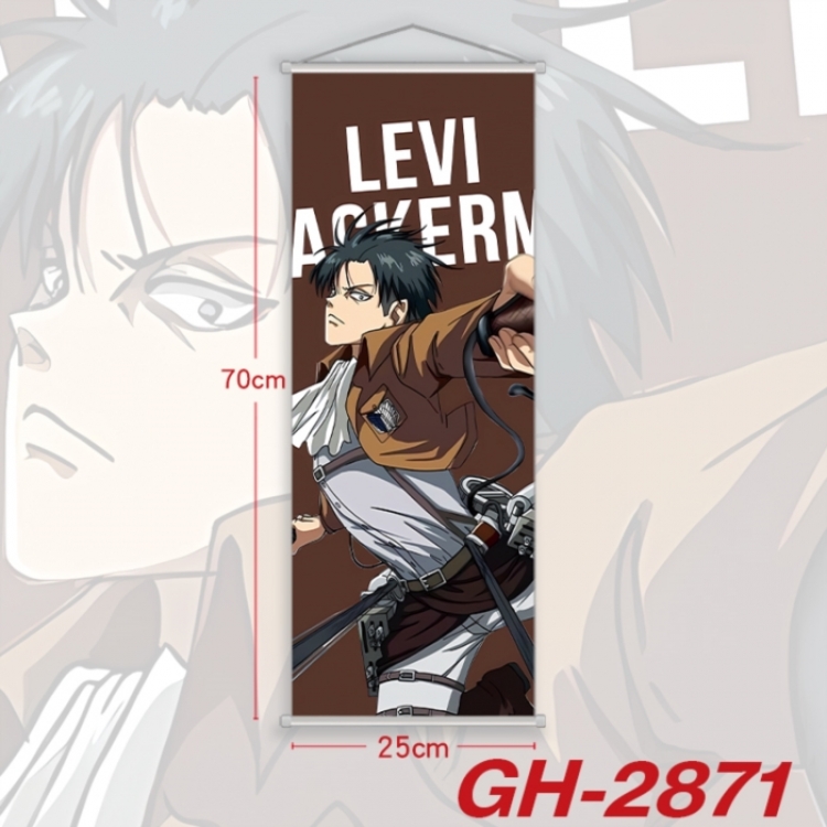 Shingeki no Kyojin Plastic Rod Cloth Small Hanging Canvas Painting Wall Scroll 25x70cm price for 5 pcs