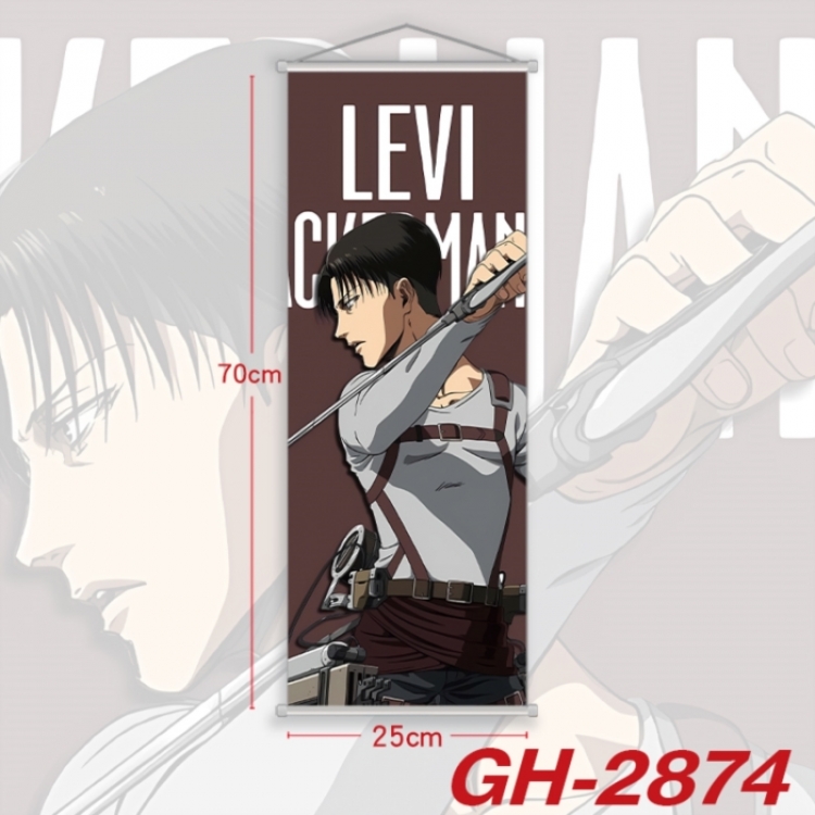 Shingeki no Kyojin Plastic Rod Cloth Small Hanging Canvas Painting Wall Scroll 25x70cm price for 5 pcs