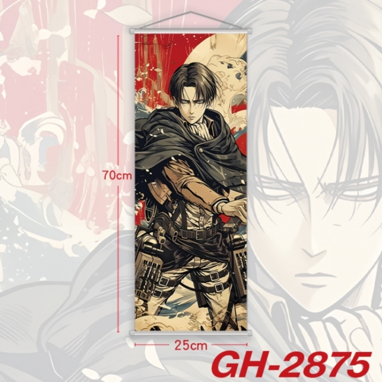 Shingeki no Kyojin Plastic Rod Cloth Small Hanging Canvas Painting Wall Scroll 25x70cm price for 5 pcs