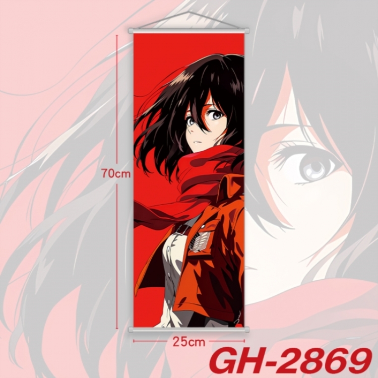 Shingeki no Kyojin Plastic Rod Cloth Small Hanging Canvas Painting Wall Scroll 25x70cm price for 5 pcs