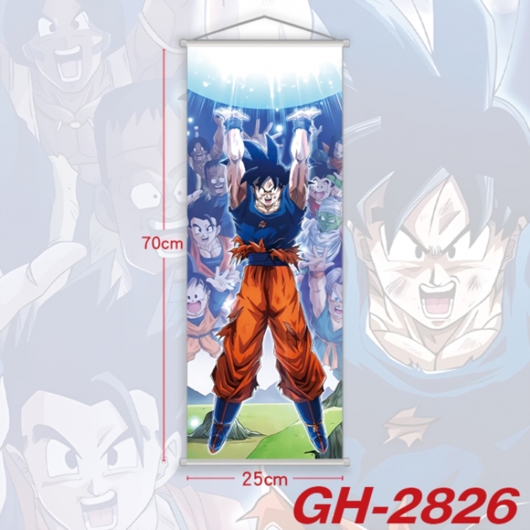DRAGON BALL Plastic Rod Cloth Small Hanging Canvas Painting Wall Scroll 25x70cm price for 5 pcs