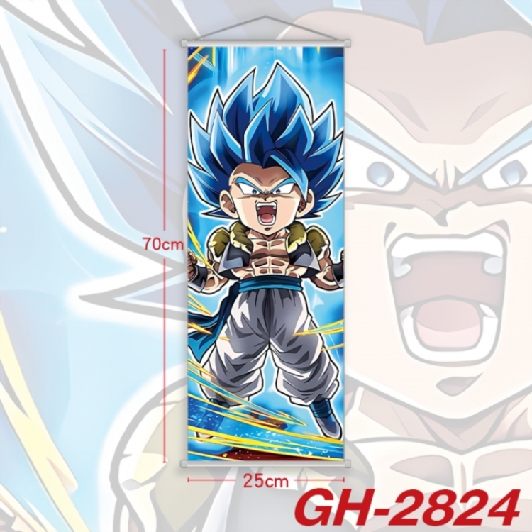 DRAGON BALL Plastic Rod Cloth Small Hanging Canvas Painting Wall Scroll 25x70cm price for 5 pcs